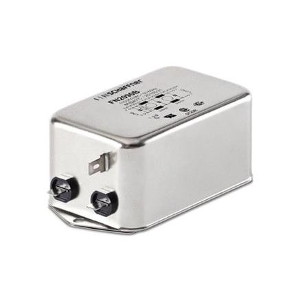 Filtr EMI, řada: FN2090, 330 nF, 250V ac/dc, 0Hz, 400 Hz, Montáž na rám 14 mH, Fast-On, 3 A, počet fází: 1, 500 μA,