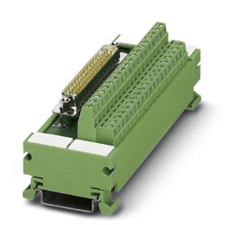 Phoenix Contact Modul rozhraní, D-SUB, Lišta DIN, Vnější, počet kontaktů: 15, 25 V ac, 60V dc 2.5A, délka: 65 mm