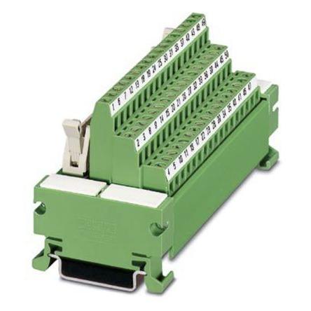 Phoenix Contact Modul rozhraní, Rovné páskové kabely, Lišta DIN, Vnější, počet kontaktů: 50, 50 V ac, 60V dc 1A, délka: