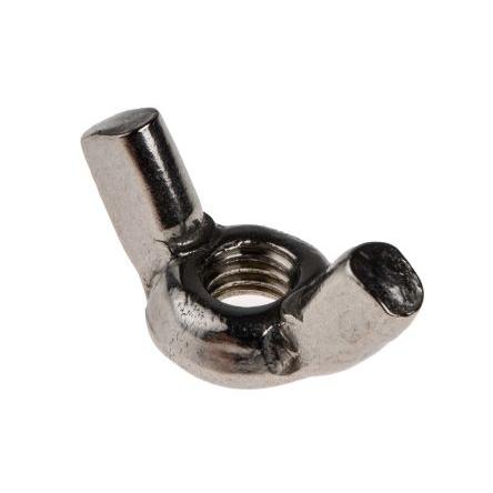 RS PRO Křídlatá matice 24 mm, Lesklý zinek, Nerezová ocel, M5