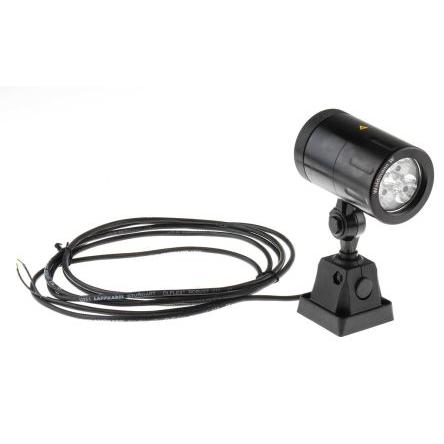 osvětlení strojů, 6 W, typ žárovky: LED Tuhé rameno s nastavitelnou hlavou, 24 V ac, 24V dc, délka: 85 mm, délka: 3 m,