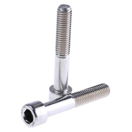 RS PRO Šroub s vnitřním šestihranem, Obyčejný, Nerezová ocel hlavice Vnitřní šestihran, M10, M10, délka: 60 mm