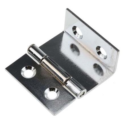 Kloubový závěs Výkyvné Patka, Chromovaná mosaz, Ocel Odnímatelný kolík Šroubová, délka: 38 mm x 19mm x 1.5 mm Pinet