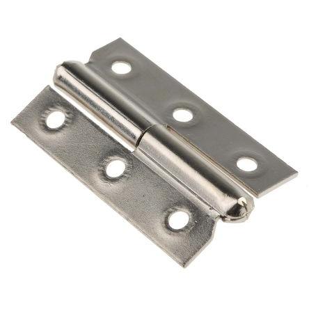Kloubový závěs Výkyvné Skrytý, Niklovaný, Ocel Válcový Šroubová, délka: 50 mm x 30mm x 1.2 mm Pinet