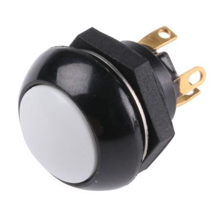 Otto Tlačítkový spínač, řada: P9 IP68 DPDT Panel Okamžité 0.5 in 5A, barva LED: Bílá 28 V dc 115 V ac