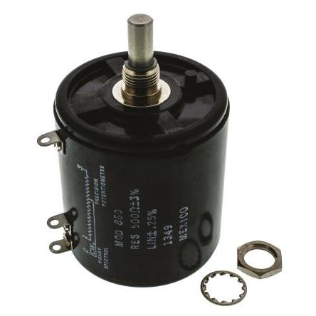 Potenciometr, průměr hřídele: 6.35 mm ±1,0 %otáčkový, řada: 860 500 Ω 1 % 8 W 860B1501 Rotační, Montáž do panelu 1