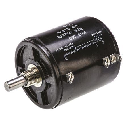 Potenciometr, průměr hřídele: 6.35 mm ±1,0 %otáčkový, řada: 860 1 kΩ 1 % 8 W 860B1102 Rotační, Montáž do panelu 1 Vishay