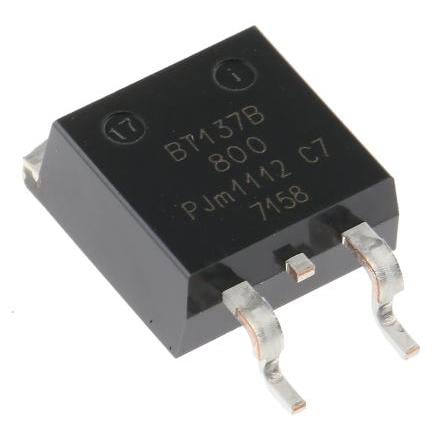 WeEn Semiconductors Co., Ltd Povrch Triak BT137B-800F,118 800 V 8 A zapínací napětí 1.5 V 70 mA, TO-263, počet kolíků: 3