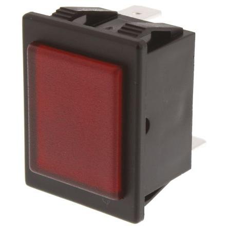 Indikátor pro montáž do panelu, řada: 0480 Prominentní barva Červená Pájecí plíšek, 250V Arcolectric (Bulgin) Ltd Montáž