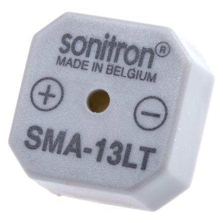 Bzučák 15V dc 1.5 V dc 82 dB, Průchozí otvor 6.5 mm Nepřetržité Interní 14 mm Sonitron