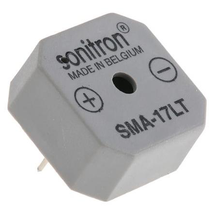 Bzučák 15V dc 1.5 V dc 86 dB, Průchozí otvor 8.5 mm Nepřetržité Interní 17.5 mm Sonitron