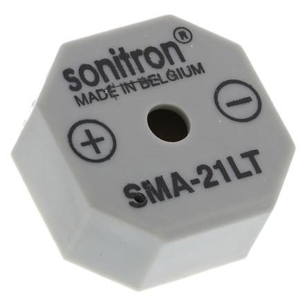 Bzučák 15V dc 1.5 V dc 90 dB, Průchozí otvor 9.5 mm Nepřetržité Interní 21 mm Sonitron