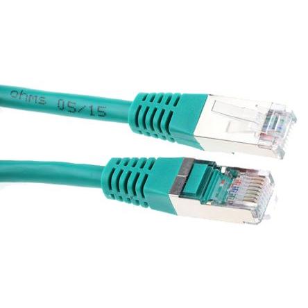 Decelect Cat5e Ethernetové kabely, Zelená, Polyvinylchlorid 2 m, typ pláště: Nestíněný Nestíněný