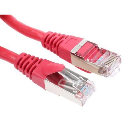 Decelect Cat5e Ethernetové kabely, řada: CR503NB2, Červená, Polyvinylchlorid 2 m, typ pláště: Nestíněný Nestíněný