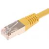 Decelect Cat5 Ethernetové kabely, řada: CR503B, Žlutá, Polyvinylchlorid 0.5 m, typ pláště: Stíněné