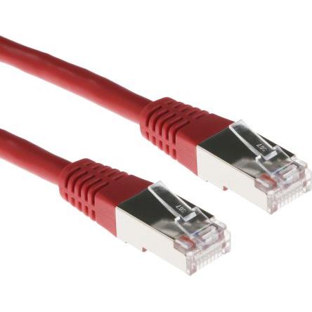 RS PRO Cat5 Ethernetové kabely, Červená, Polyvinylchlorid, A: RJ45 5 m Vnější, B: RJ45 Vnější, typ pláště: F/UTP