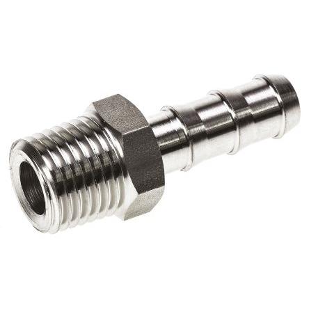 Pneumatická tvarovka z nerezové oceli tvarovka Přímý Adaptér 38 mm Vnější Šestihran Legris 1/4 in Vnější