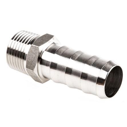 Pneumatická tvarovka z nerezové oceli tvarovka Přímý Adaptér 46 mm Vnější Šestihran Legris 3/8 in Vnější
