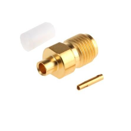 Radiall Koaxiální konektor, řada: SMA Vnitřní, 50 Ω, orientace těla: Rovný, Kabel Konektor SMA Krimpovací, 18GHz 105 °C