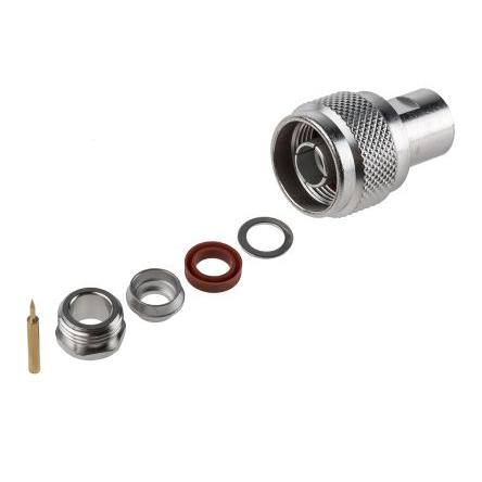 Radiall Koaxiální konektor, řada: N Vnější, 75 Ω, orientace těla: Rovný, Kabel Konektor N Objímka, 1.5GHz 155 °C -55 °C,
