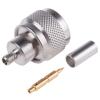 Radiall Koaxiální konektor, řada: N Vnější, 50 Ω, orientace těla: Rovný, Kabel Konektor N Krimpovací, 11GHz 155 °C -55