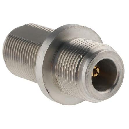 Radiall Adaptér RF, orientace těla: Rovný, 50 Ω, 11GHz Vnitřní, typ kabelu: Koaxiální Vnitřní, obklad těla: Světlý bronz