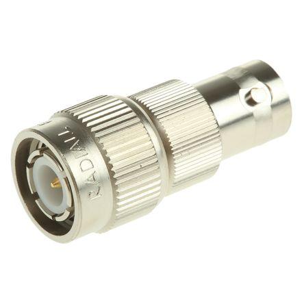 Radiall Adaptér RF, orientace těla: Rovný, 50 Ω, 4GHz Vnitřní, typ kabelu: Koaxiální Vnější, obklad těla: Nikl, Normální