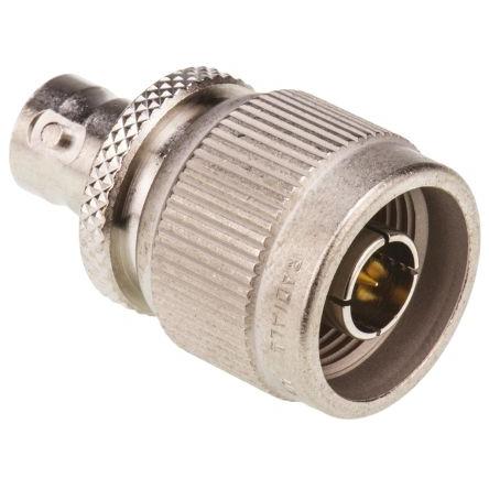 Radiall Adaptér RF, orientace těla: Rovný, 50 Ω, 4GHz Vnitřní, typ kabelu: Koaxiální Vnější, obklad těla: Nikl, Normální