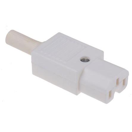 Bulgin Konektor IEC C15, orientace těla: Rovný, Kabel Vnější, 250V 10A