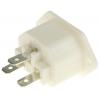 Bulgin Konektor IEC C13, orientace těla: Rovný, Panel Vnější, 250V 10A