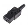 Schurter Konektor IEC C19, orientace těla: Rovný, Kabel Vnější, 250V 16A