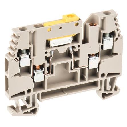 Weidmüller Testovací přerušení svorkovnice 1039900000, řada: WTR, 400V Hnědá 2.5mm² 1 Šroubová