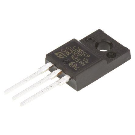 STMicroelectronics Regulátor napětí L7805CP 5 Lineární 1.5 A Pevný 5V, počet kolíků: 3 kolíkový, TO-220