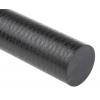 RS PRO Tyč z polyetherketonu (PEEK) Černá, délka: 300 mm x 30 mm v prům.