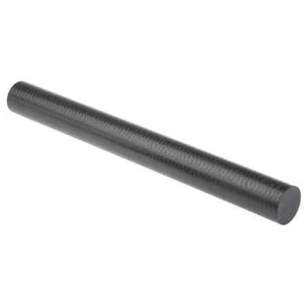 RS PRO Tyč z polyetherketonu (PEEK) Černá, délka: 300 mm x 30 mm v prům.