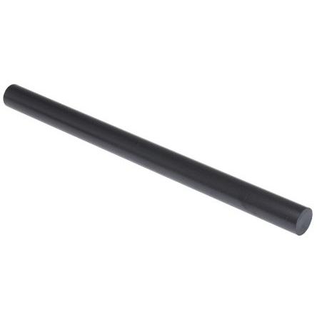 RS PRO Tyč z polyetherketonu (PEEK) Černá, délka: 300 mm x 20 mm v prům.