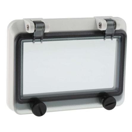 RS PRO Šedá Polykarbonát IP67 Kontrolní okénko 46277-3, DIN 43880