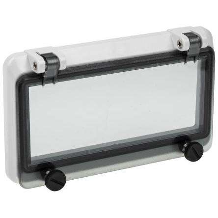 RS PRO Šedá Polykarbonát IP67 Kontrolní okénko 46277-3, DIN 43880