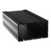 RS PRO Skříň chladicího tělesa Odvětrávaný Eloxovaný hliník 60.5 mm barva Černá 200 mm 105 mm