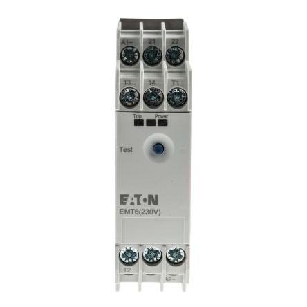 Eaton Relé na přetížení, rozsah: EMT6 1 NO/1 NC s Ruční resetováním a hodnotami FLC motoru 3A 3A 2 W 230V ac