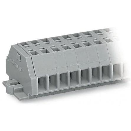 WAGO Pás Terminal 260-104, řada: 260, 400V Šedá 1.5mm² 1 Klecová svorka