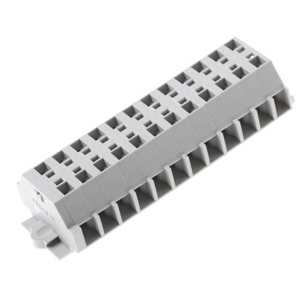 WAGO Pás Terminal 261-112, řada: 261, 500V Šedá 2.5mm² 1 Klecová svorka