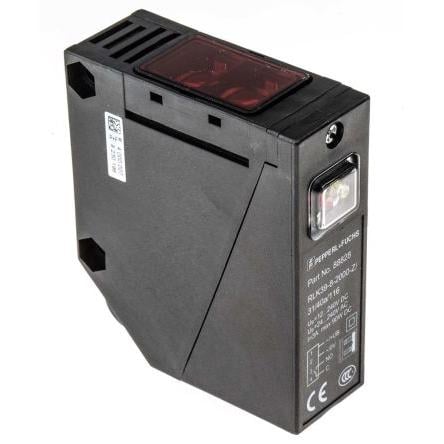 Pepperl + Fuchs Fotoelektrický snímač, řada: RLK39 Infračervená LED Blok, výstup: Relé Difuzní IP67