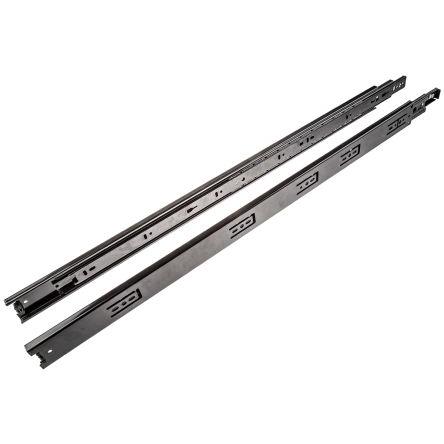 Kluzák k zásuvkám Přidržení, Lesklý zinek, Ocel 700 mm zatížení 45kg Accuride