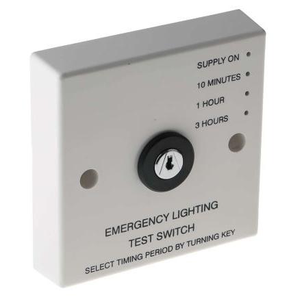 RS PRO Zkušební spínač nouzového osvětlení Povrch 240V