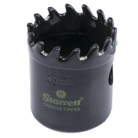 Vrták, Karbidový hrot, Laminát, Galvanizovaná ocel 40 mm Starrett