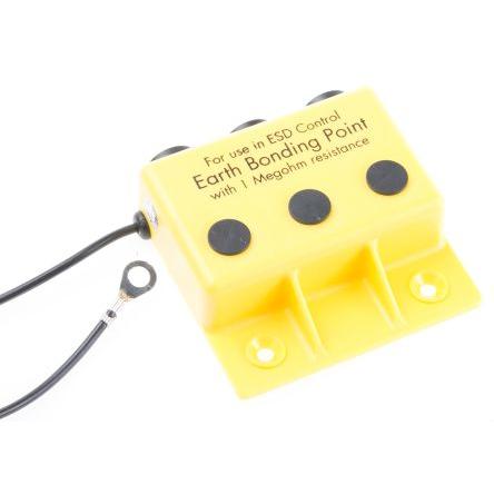 RS PRO Zemnicí box ESD 4mm zásuvka Vyhovuje normě EN 61340-5-1 Očková koncovka