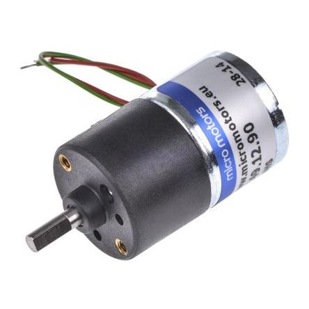 Micromotors Stejnosměrný převodový motor, řada: L149 12V dc Komutátorový s převodem 18rpm 8 Ncm 4 mm 50mA