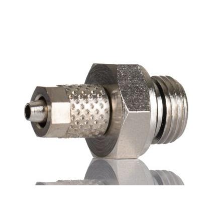 RS PRO Pneumatická armatura, řada: RS PRO, 4mm Zásuvný, Vnější 1/8 palce G