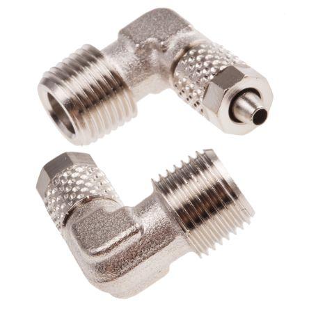 RS PRO Pneumatická armatura, řada: RS PRO, Zásuvný 4mm, Vnější R 1/8 in vnější R